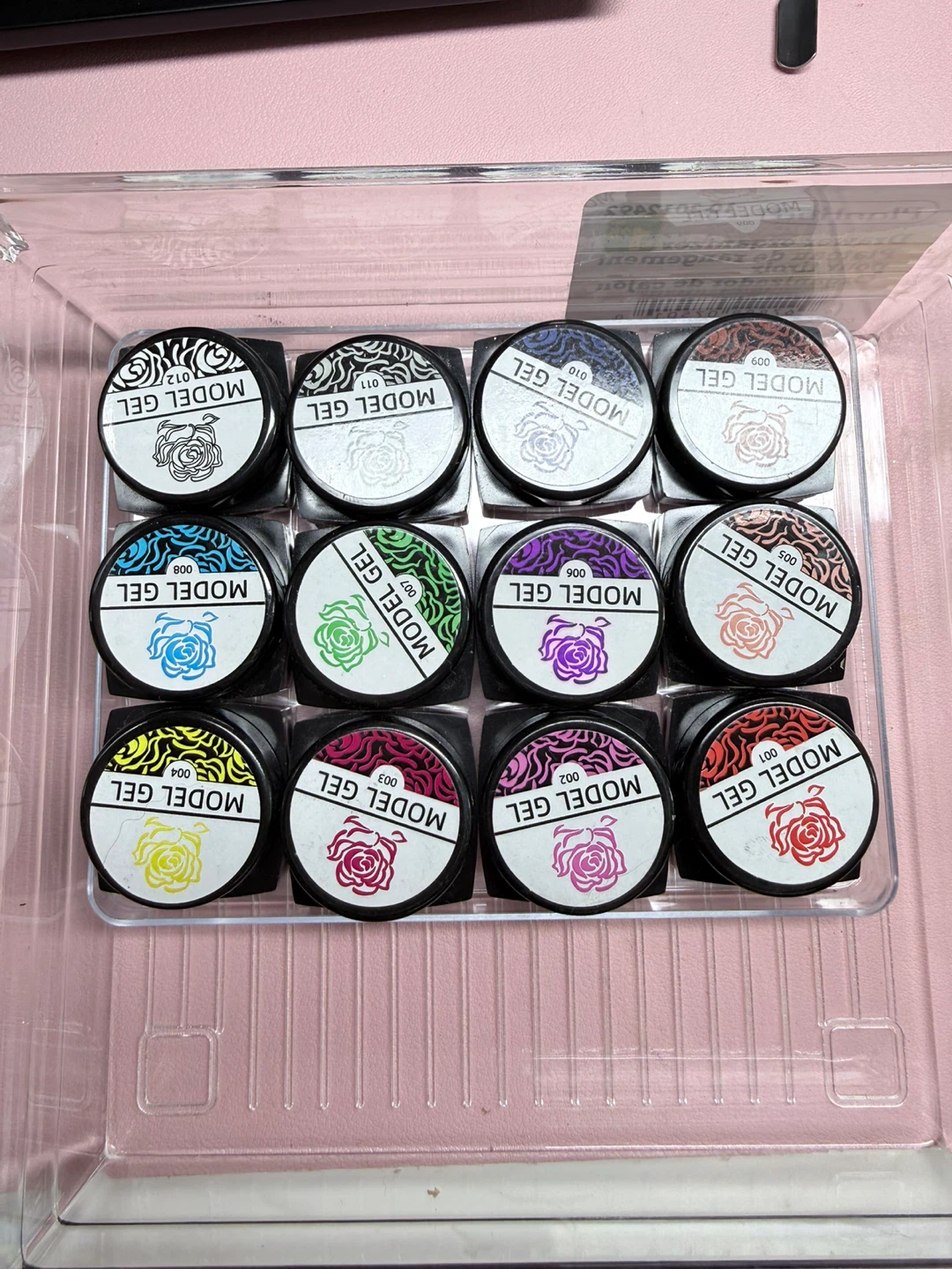 Set of 12 Model Gel Nail clay