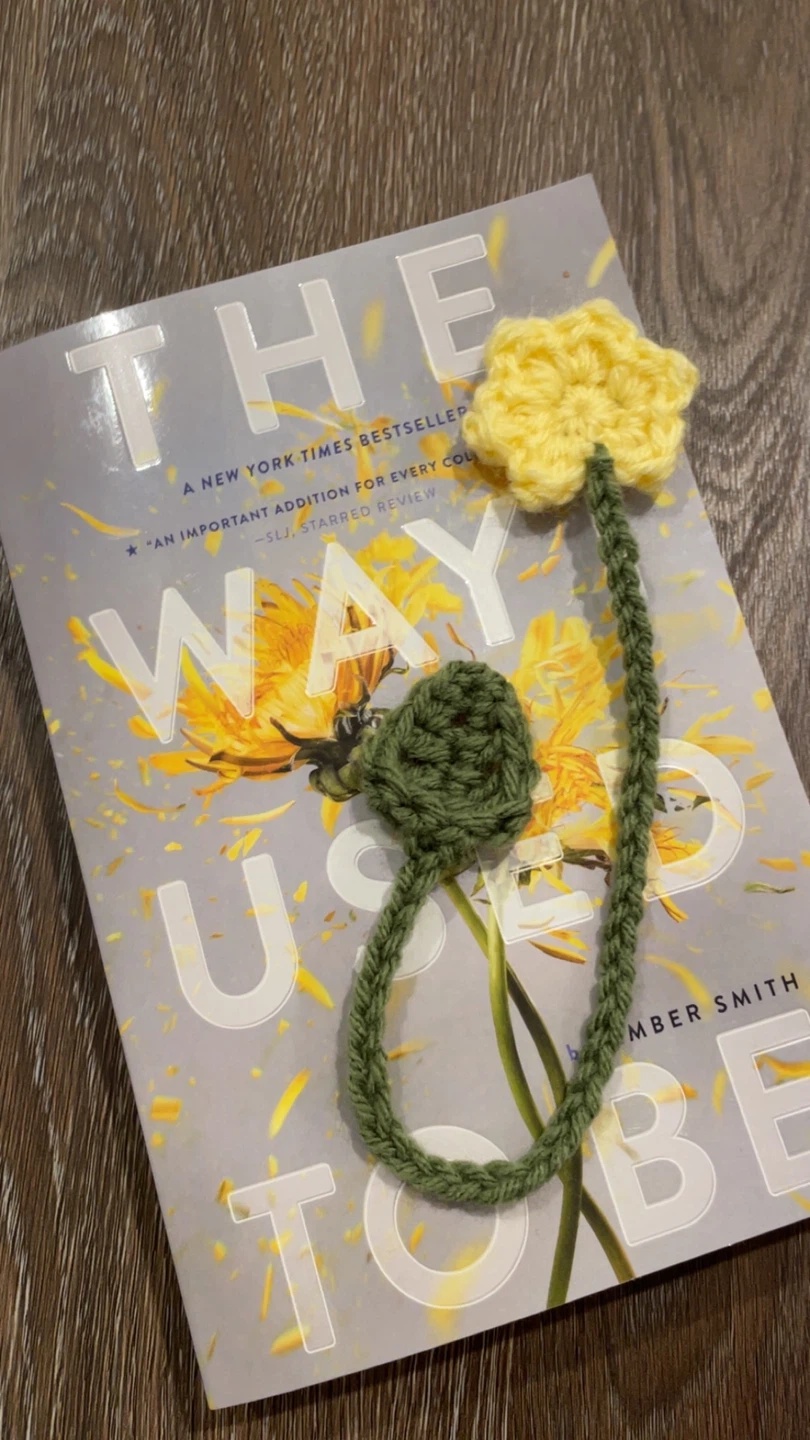 Handmade Crocheted Flower Bookmark