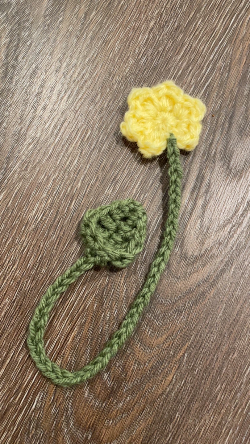 Handmade Crocheted Flower Bookmark - photo 5