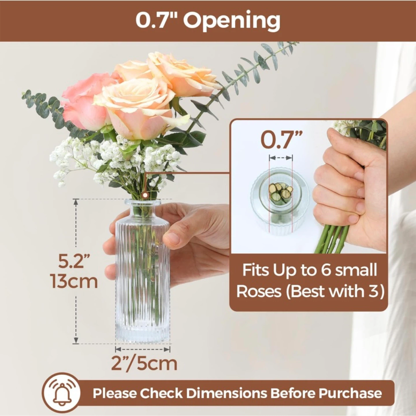 New Clear Glass Mini Bud Vases Set of 12 - photo 3