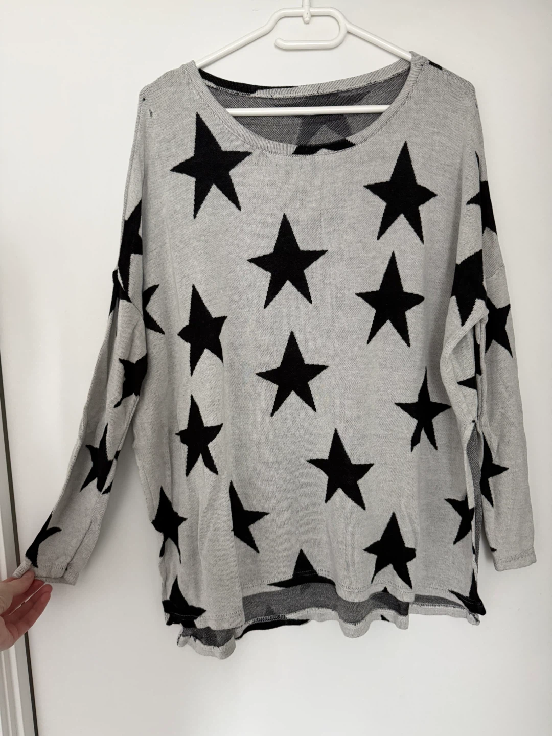 Star Print Sweater | Oversized fit, Size S