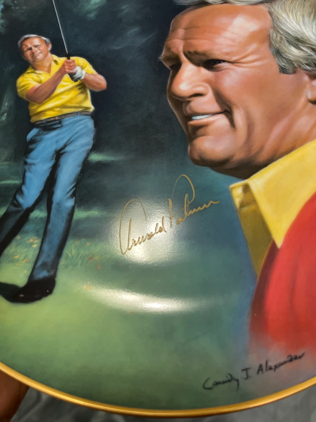 Arnold Palmer autographed collectors plate (golf) - photo 2