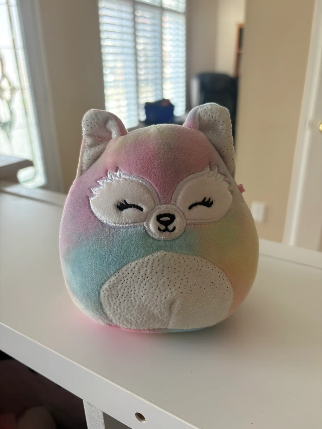Squishmallows Rainbow Fox Plush Toy