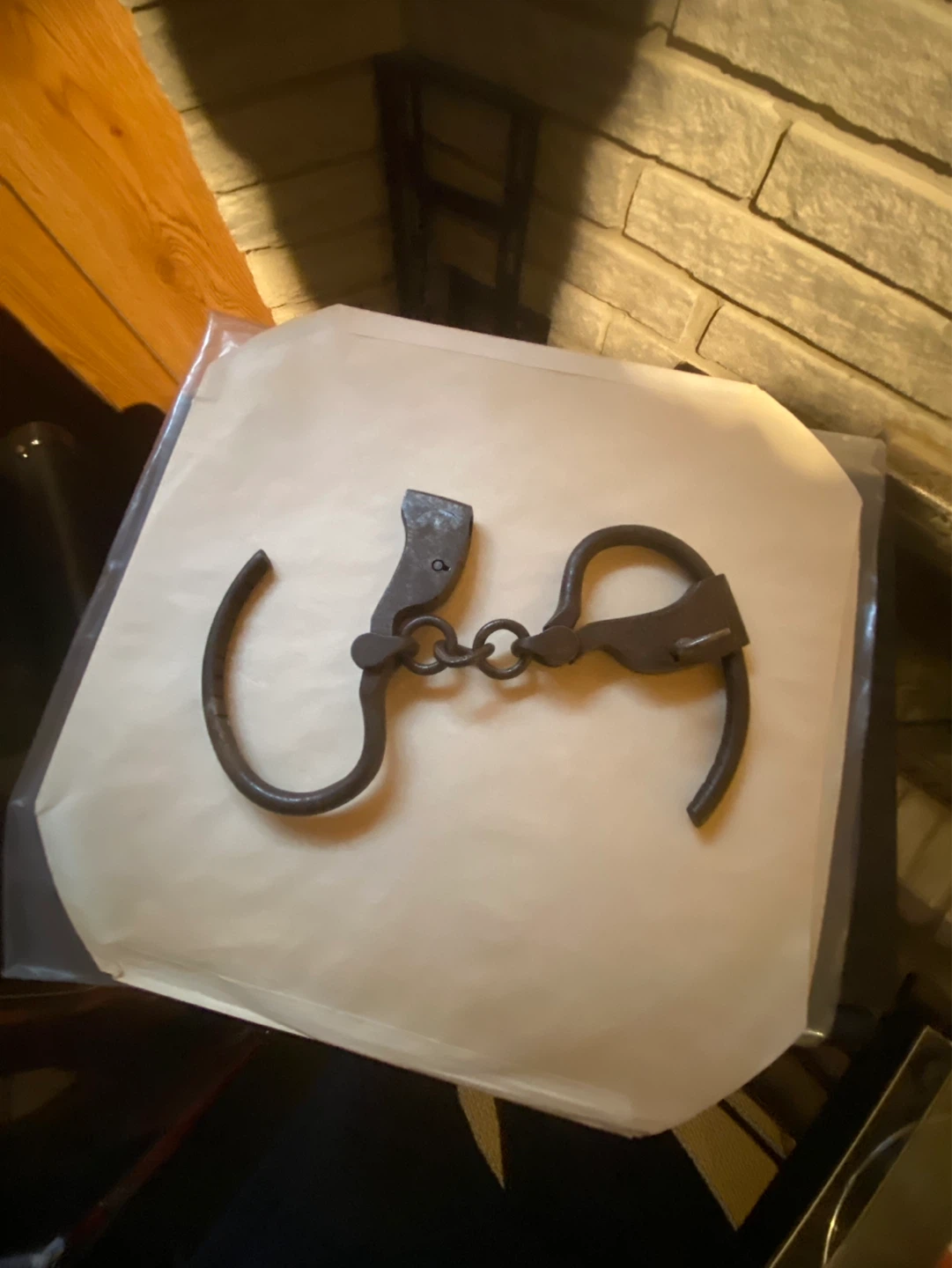 Antique Metal Handcuffs