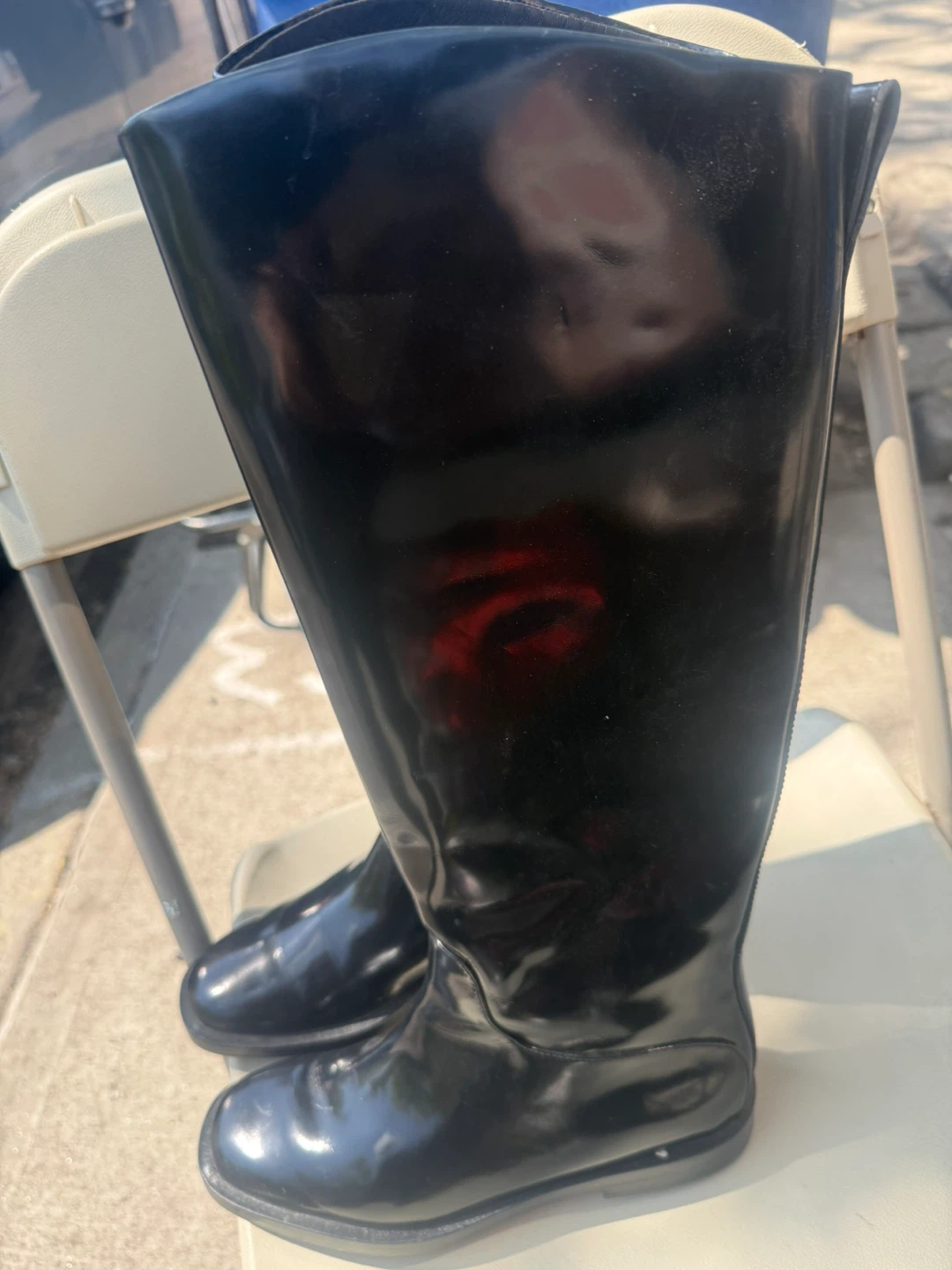 Black Knee-High Boots Size 6.5 - photo 2