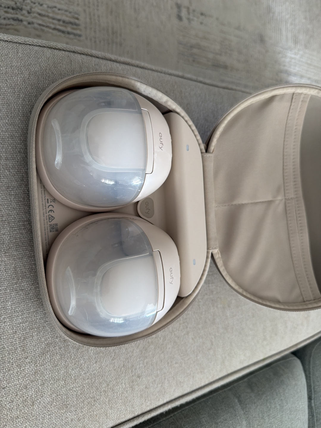 eufy Breast Pump S1 Pro (used) with charging case