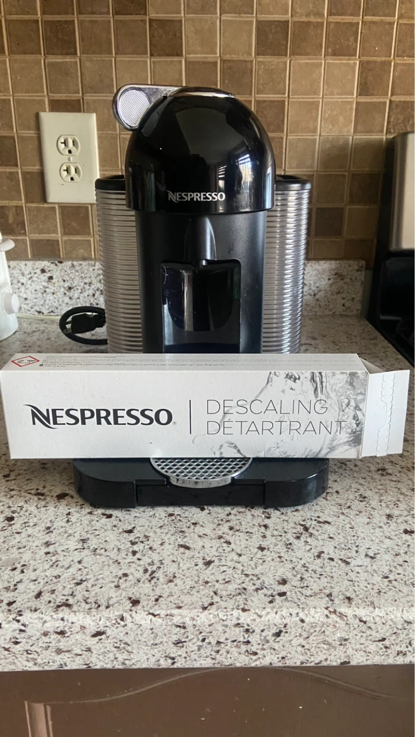 Nespresso Vertuo Coffee Machine+ Pods and Descaling Solution