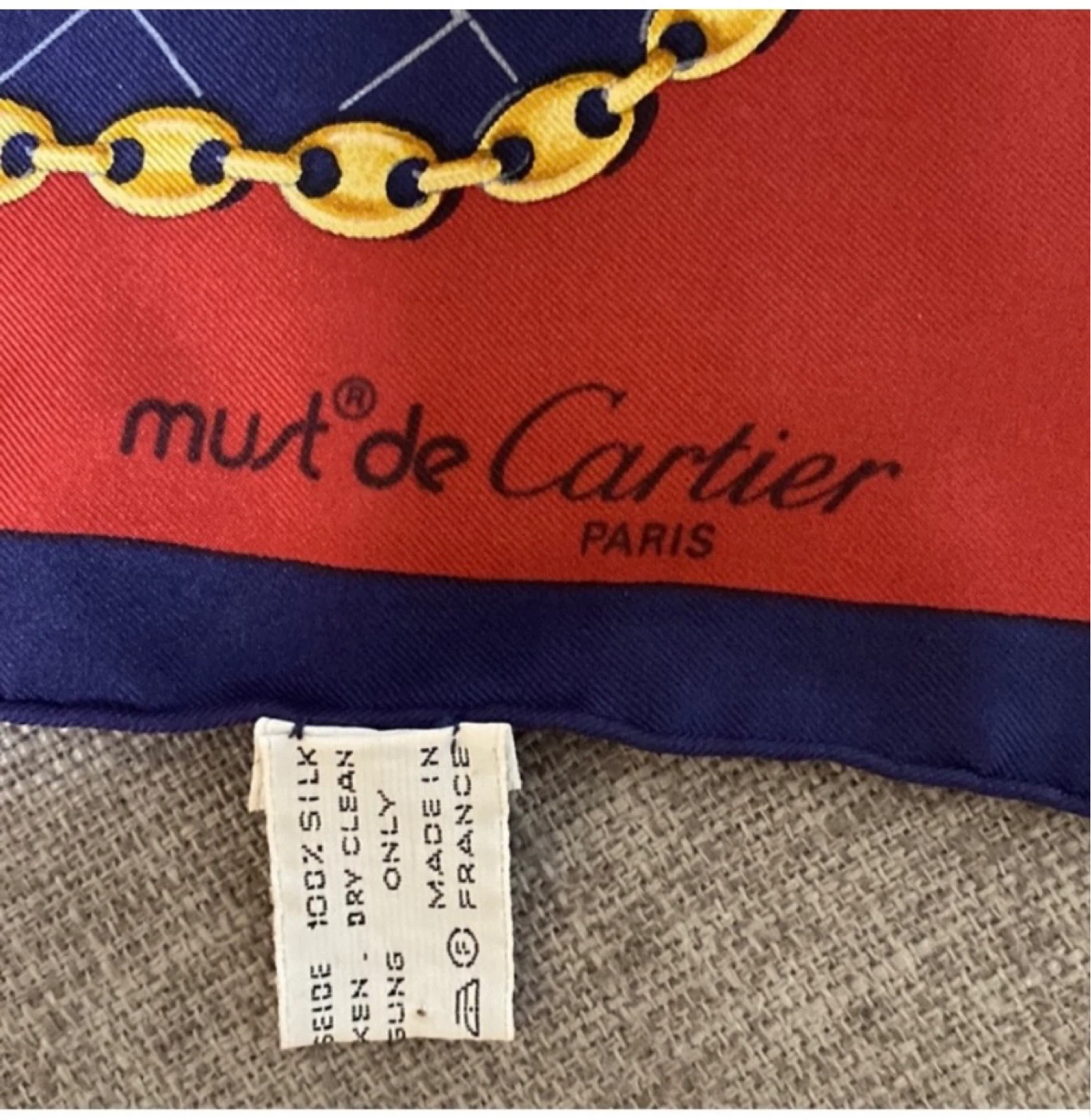 Authentic Must de Cartier Silk Scarf - photo 2