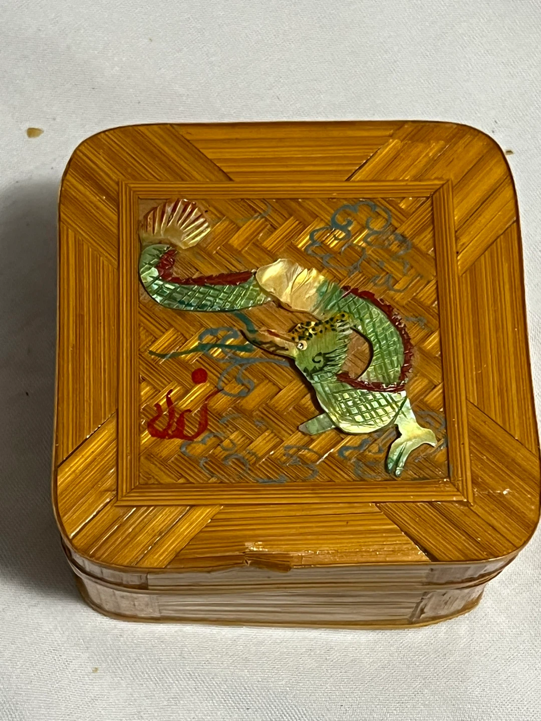 Chinese Bamboo Trinket Box