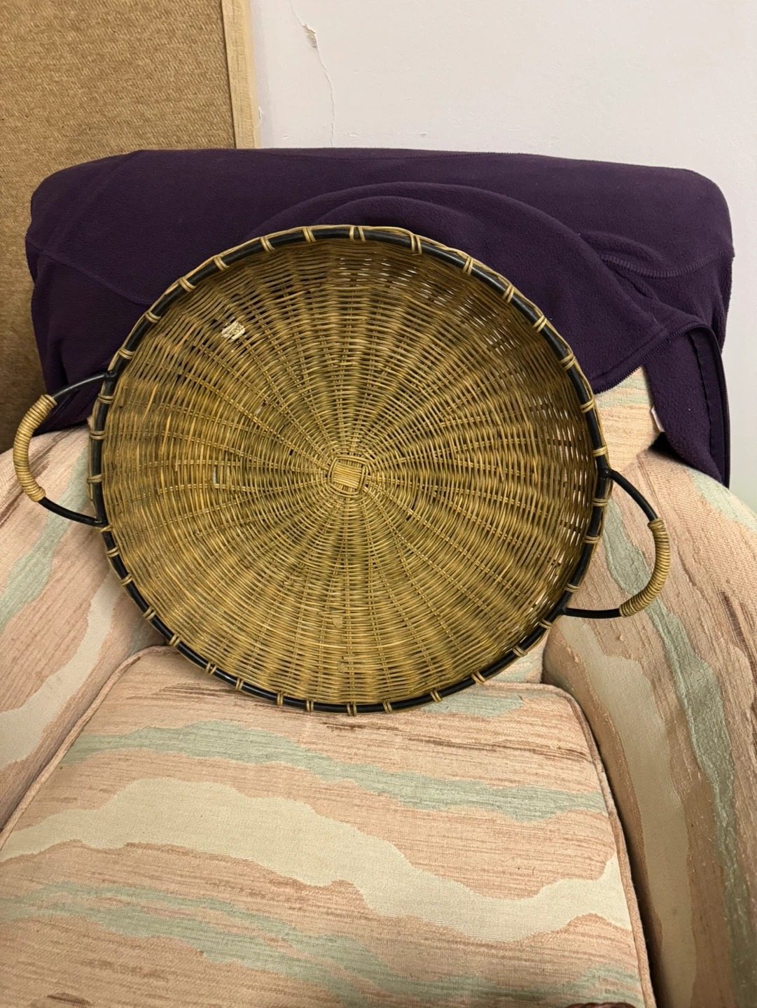 Wicker Baskets and Tray Set - photo 3