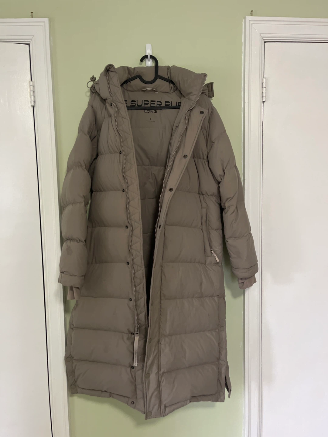 Tna SUPER PUFF Long Puffer Jacket - Taupe