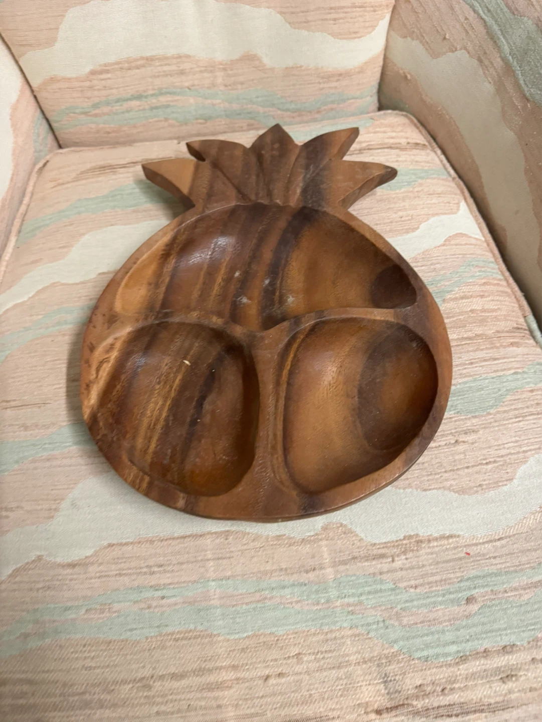 Acacia Collection Wooden Pineapple Divided Serving Dish - photo 3