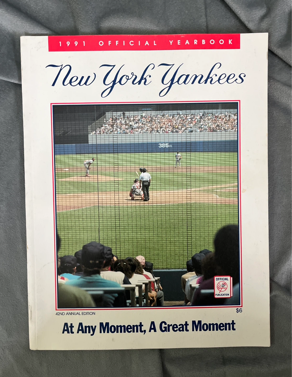 1991 New York Yankees official yearbook MLB