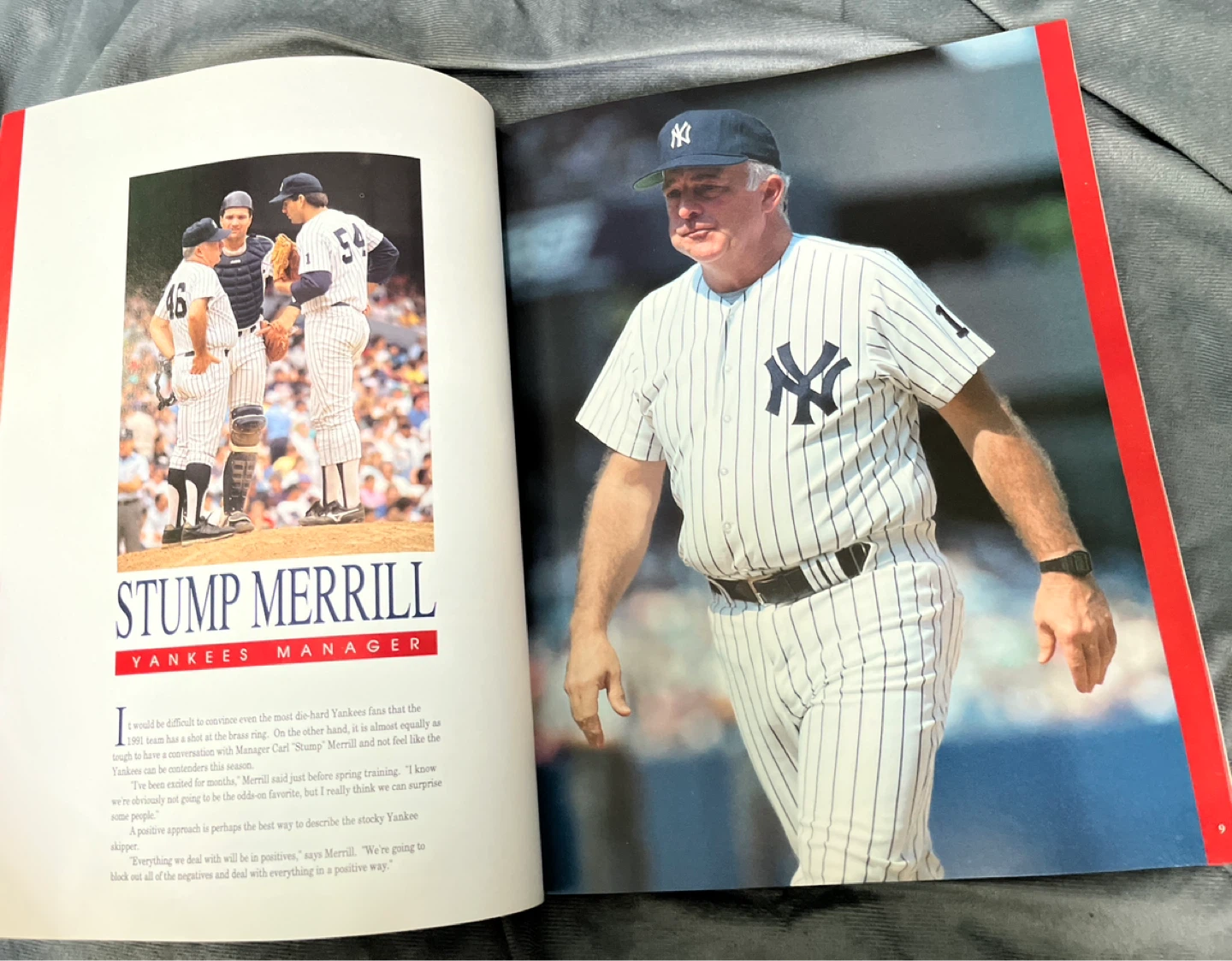 1991 New York Yankees official yearbook MLB - photo 3