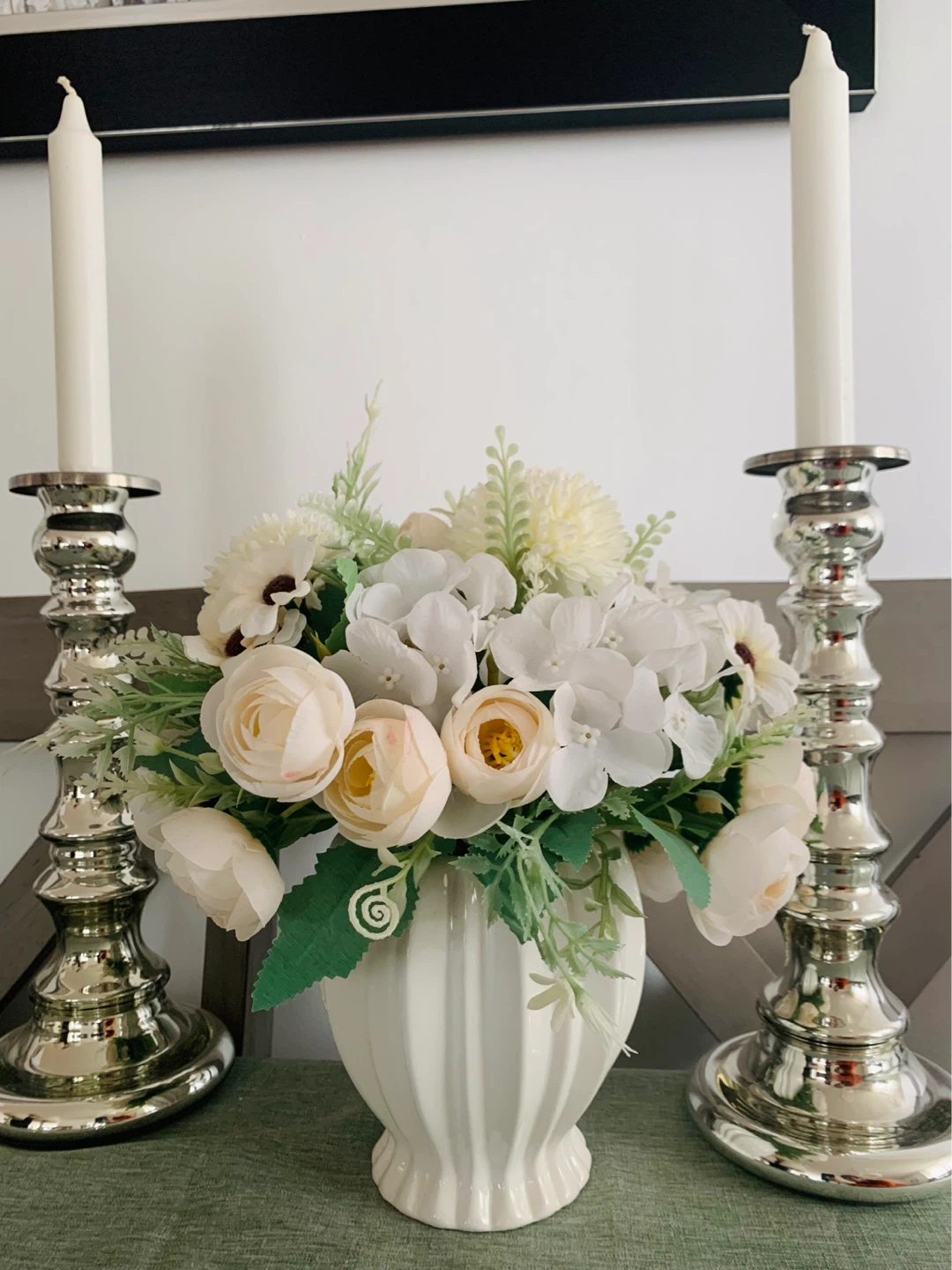 Elegant Home Decor Set – Candle Holders + Floral Vase - photo 3