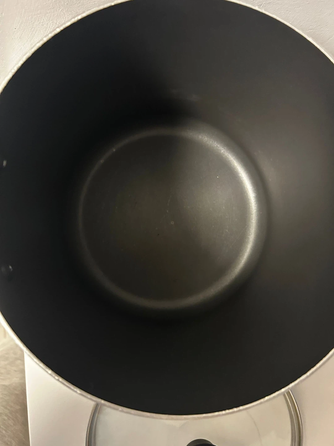 Large Black Stock Pot with Lid - photo 2