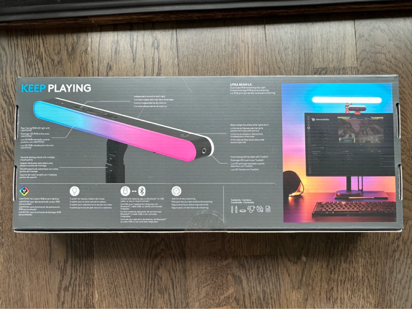 Logitech LITRA BEAM LX Dual-Sided RGB Streaming Key Light - photo 2