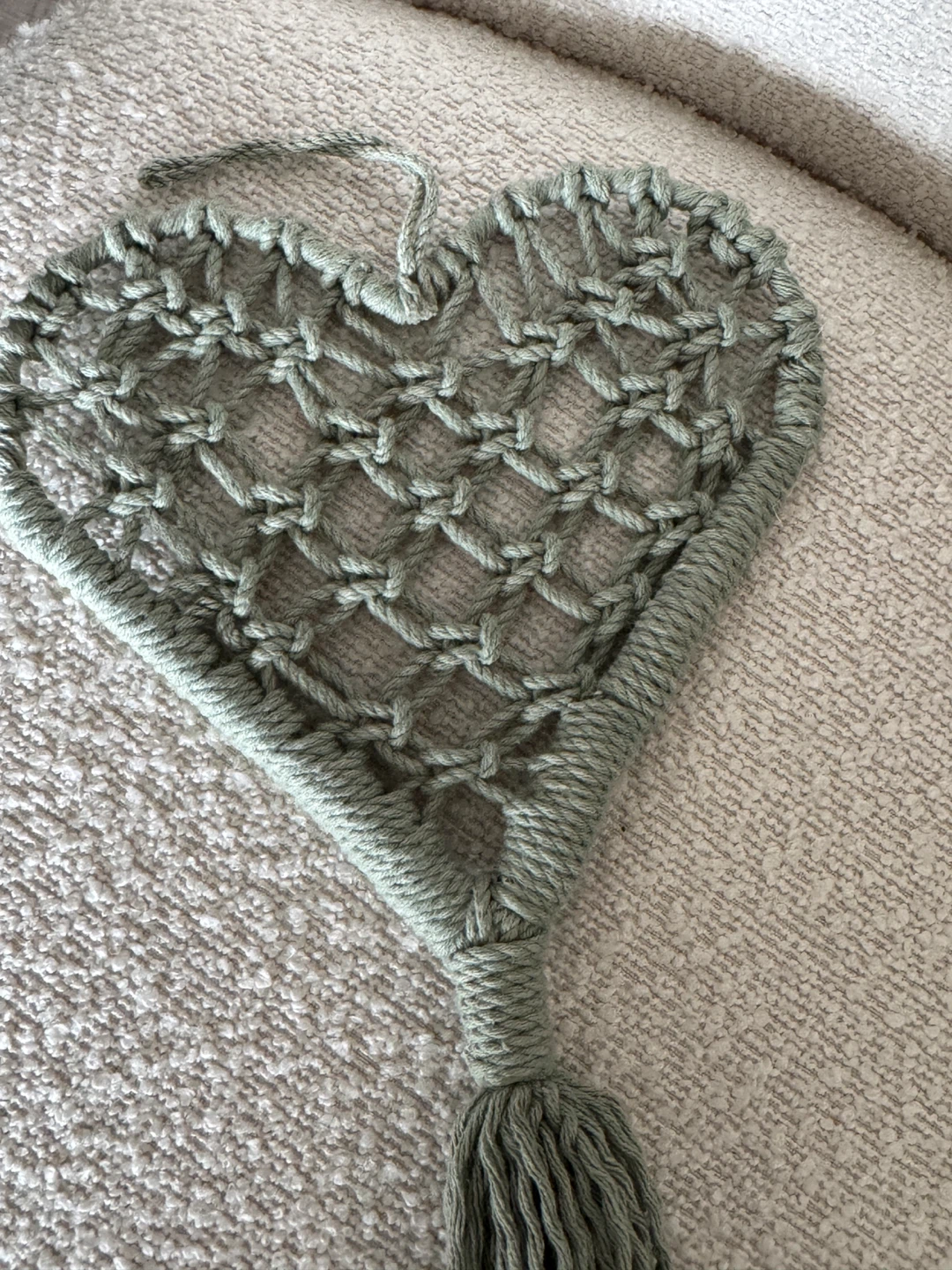Macrame Heart Wall Hanging