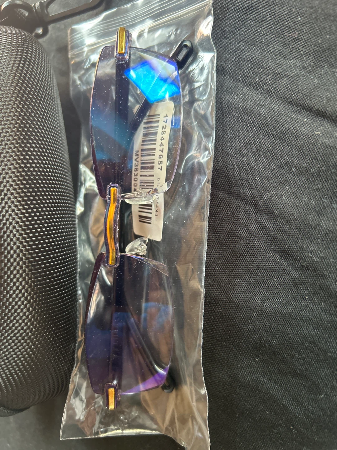 Rimless Blue Light Blocking Glasses with Case - photo 2