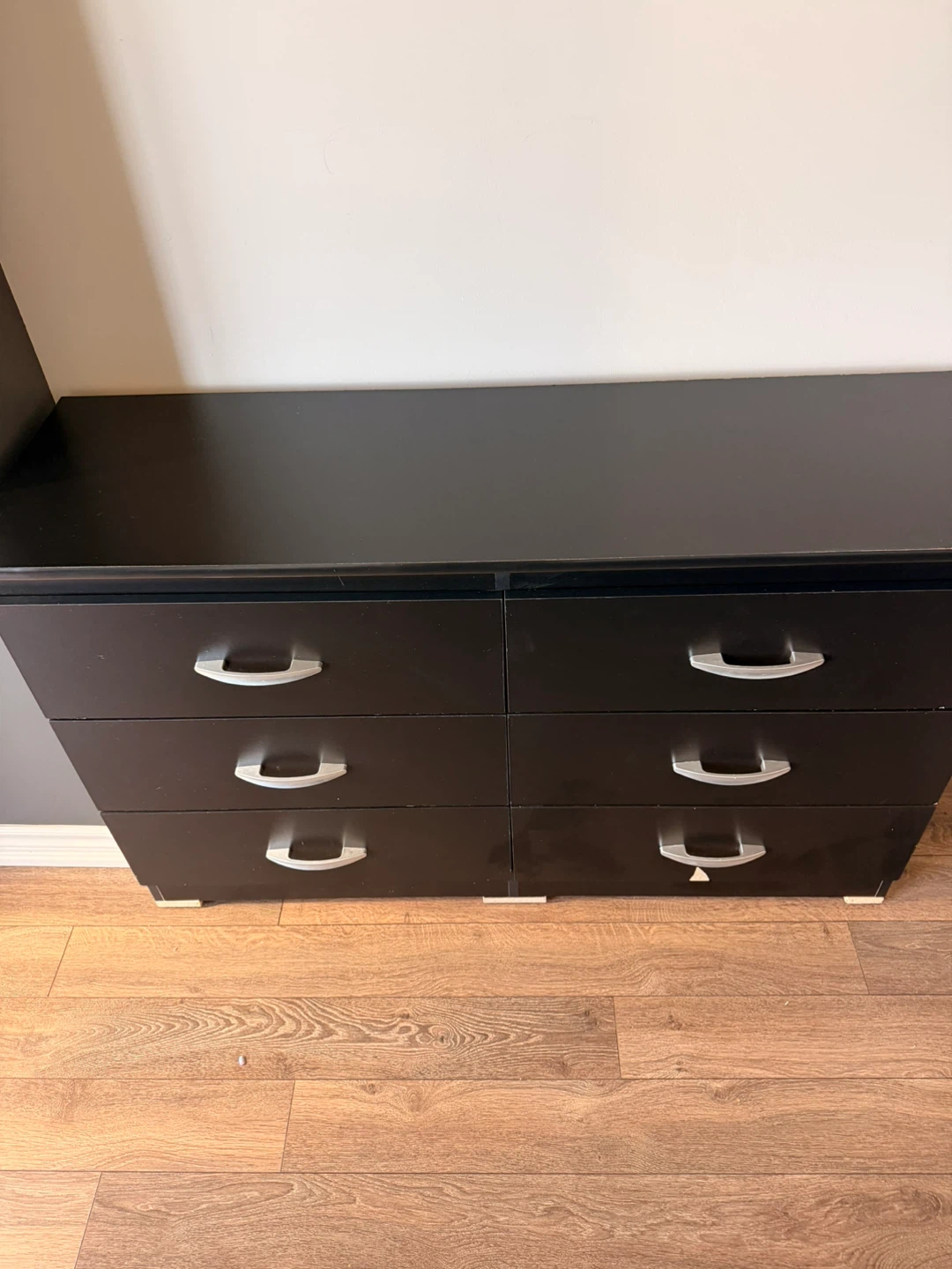 Black 6-Drawer Dresser - photo 2