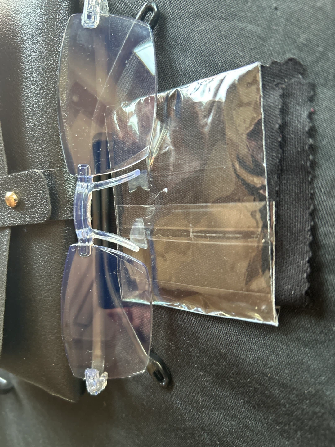 Rimless Reading Glasses with Case and Cleaning Cloth - photo 2