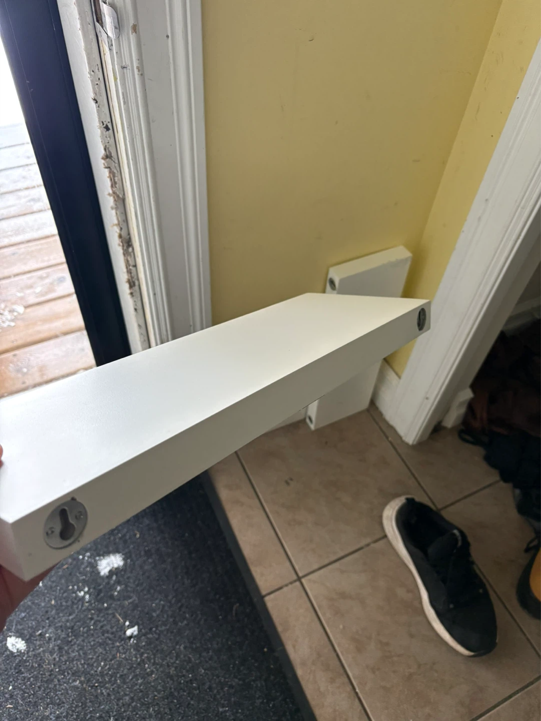 White Floating Shelf