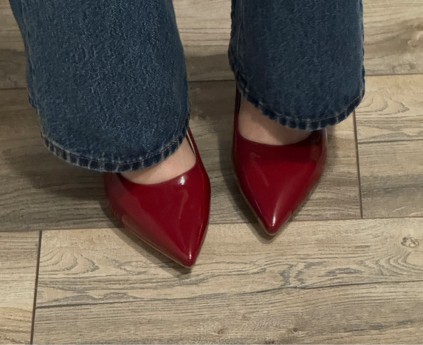 NEW Burgundy Patent Heels - Elegant Pointed Toe - Size 37 - photo 2