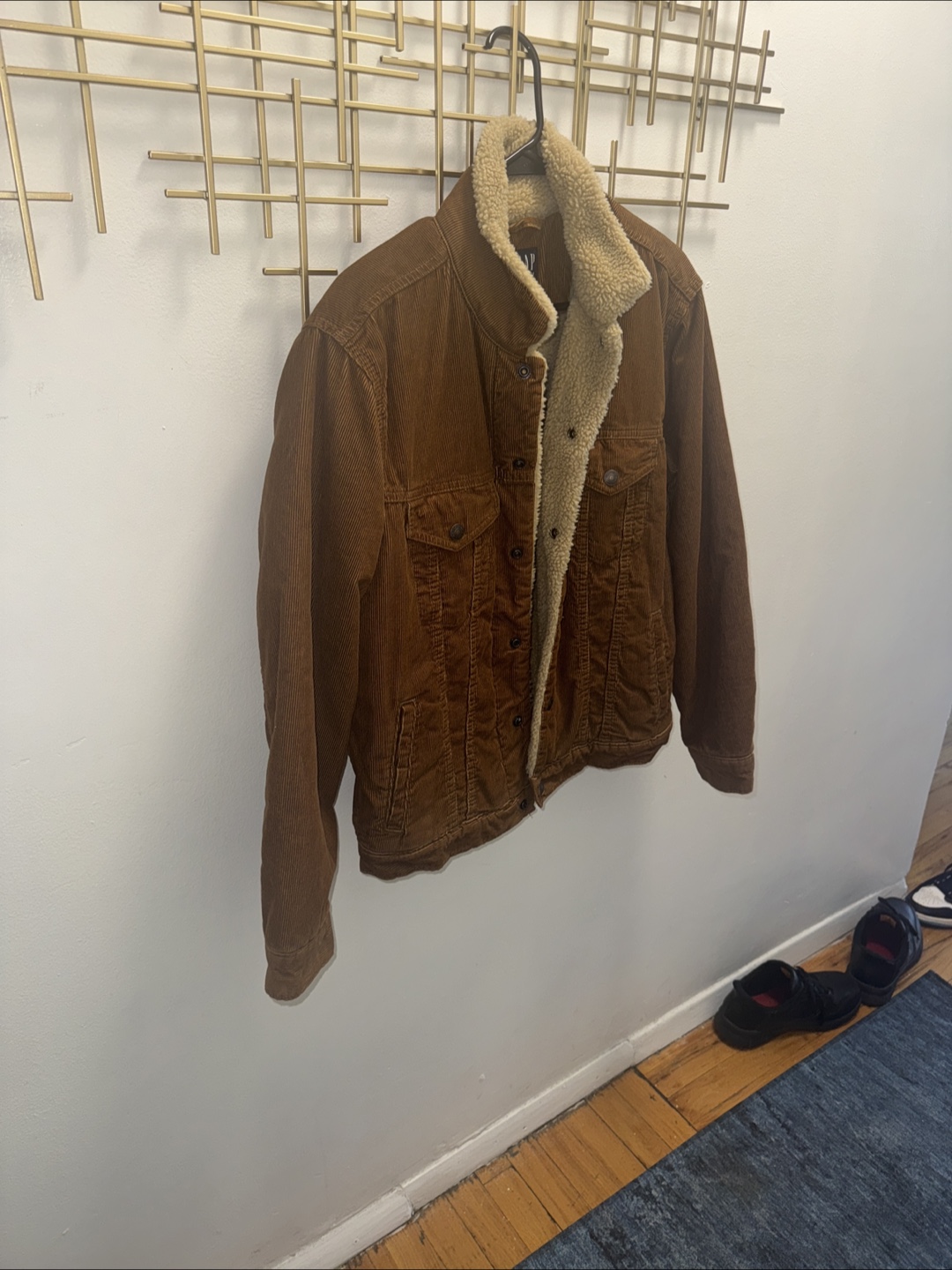 GAP Denim Sherpa Lined Corduroy Jacket