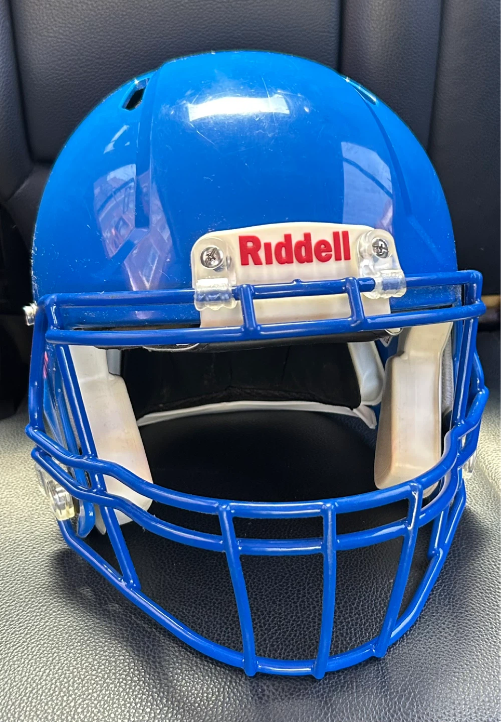 Riddell Blue Football Helmet with Facemask