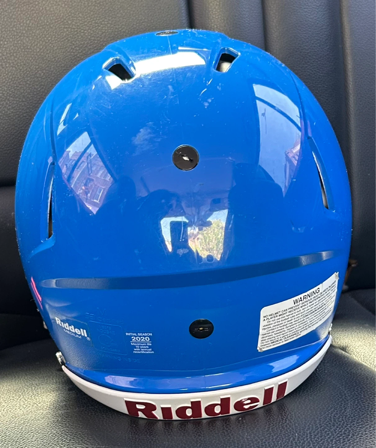 Riddell Blue Football Helmet with Facemask - photo 3