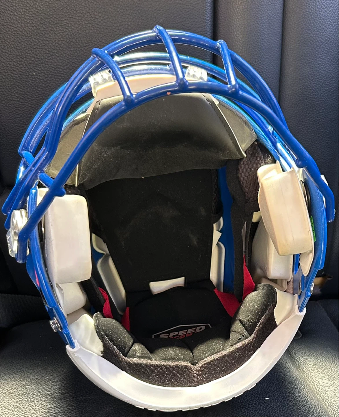 Riddell Blue Football Helmet with Facemask - photo 5