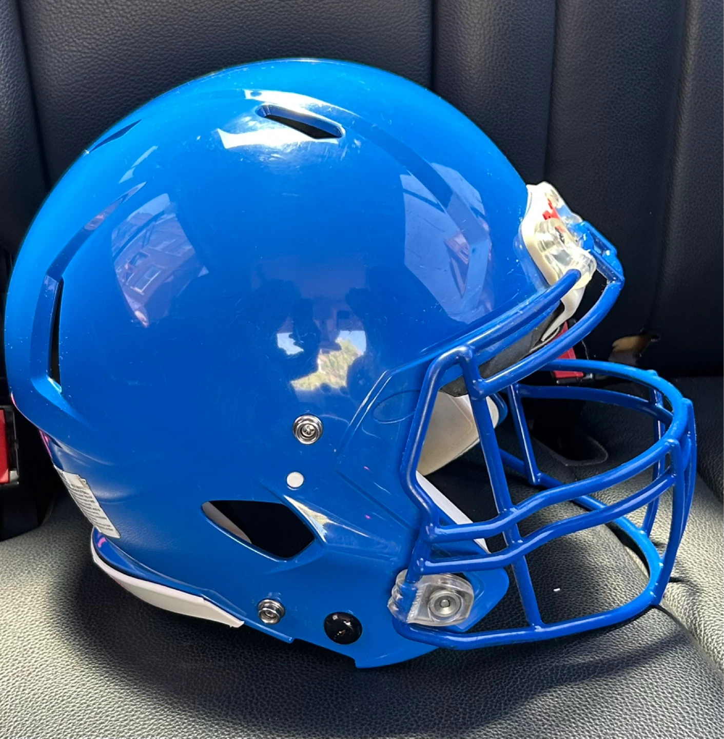 Riddell Blue Football Helmet with Facemask - photo 2