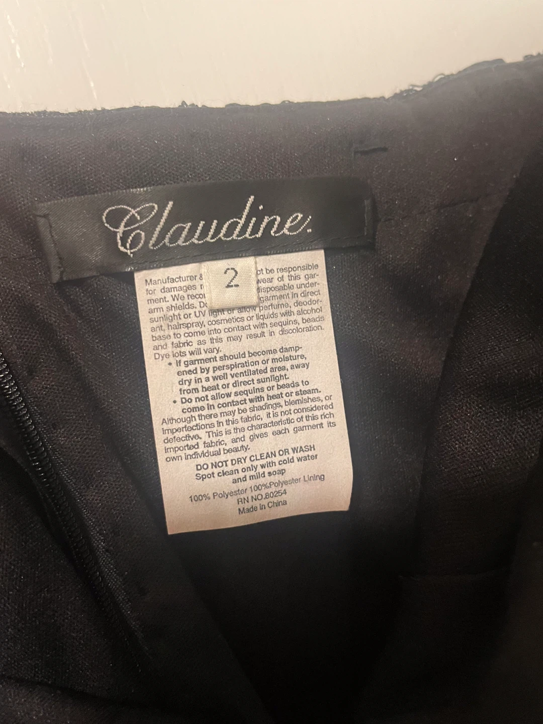 Claudine Black Lace Strapless Mermaid Dress Size 2 - photo 3