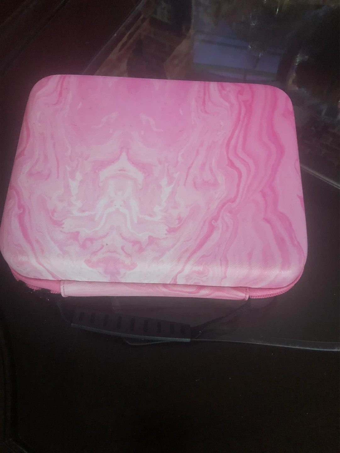 Pink Marble Makeup Train Case with 5ml Ink Bottles - photo 2