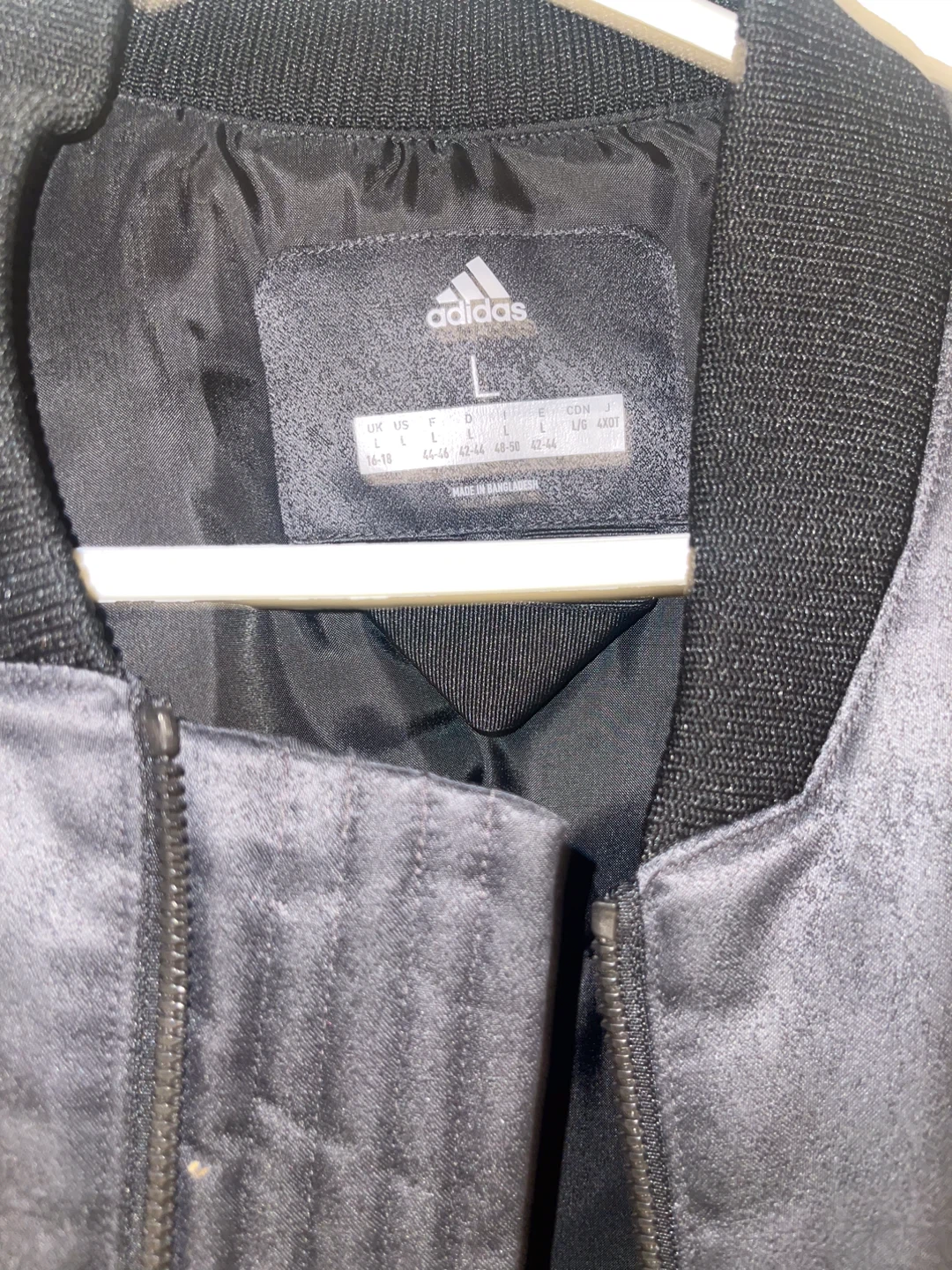 Adidas Bomber Jacket - Black - Size L - photo 3