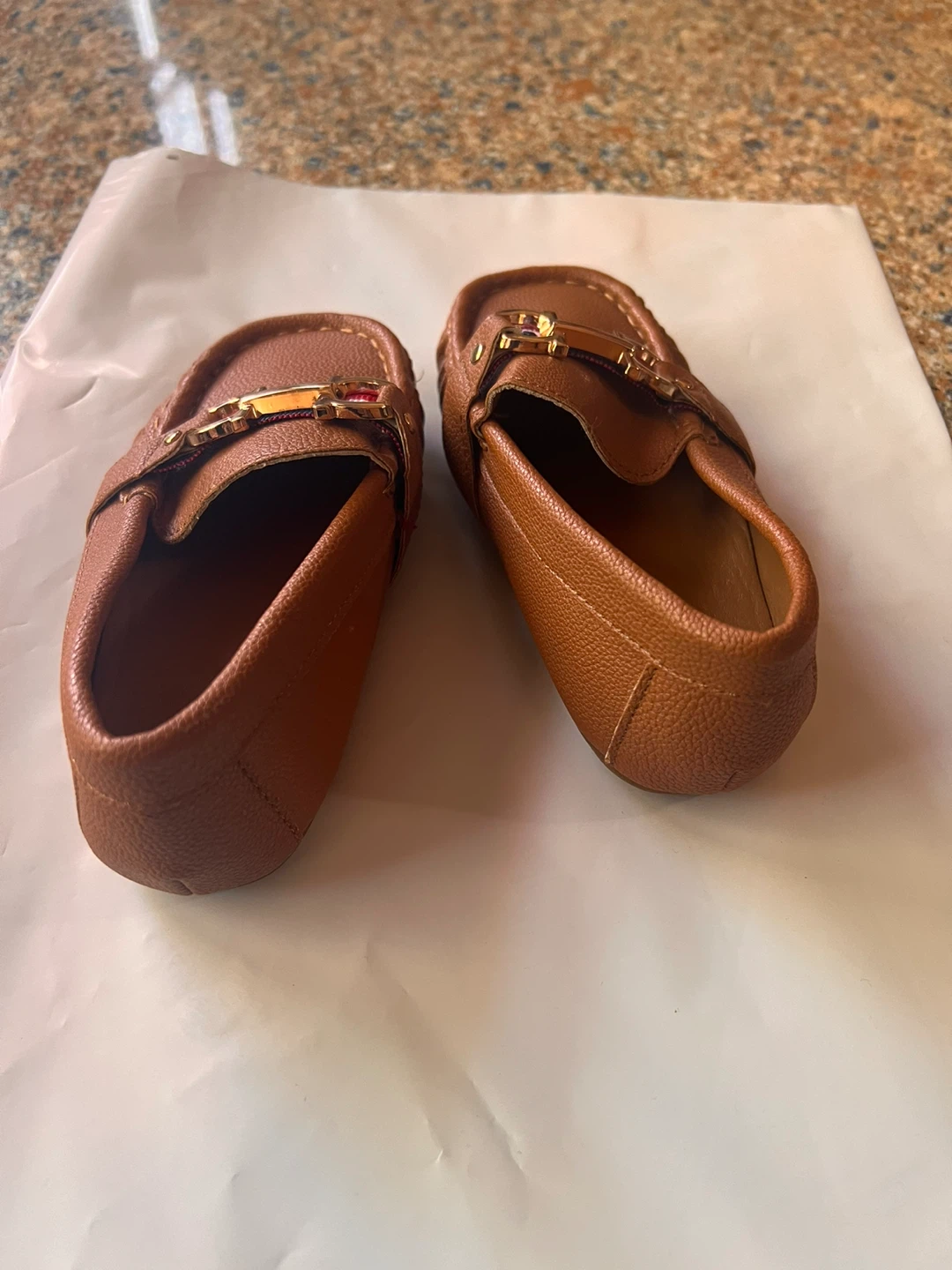 Stylo Kidz Brown Faux Leather Loafers - photo 3