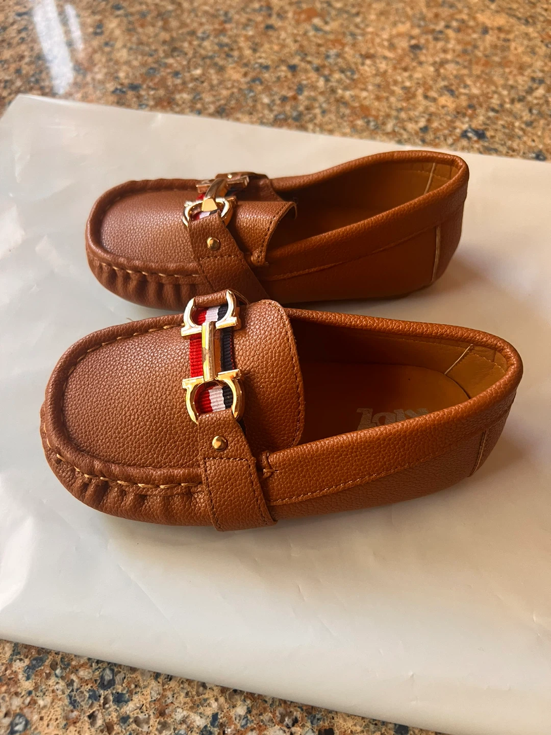 Stylo Kidz Brown Faux Leather Loafers - photo 2