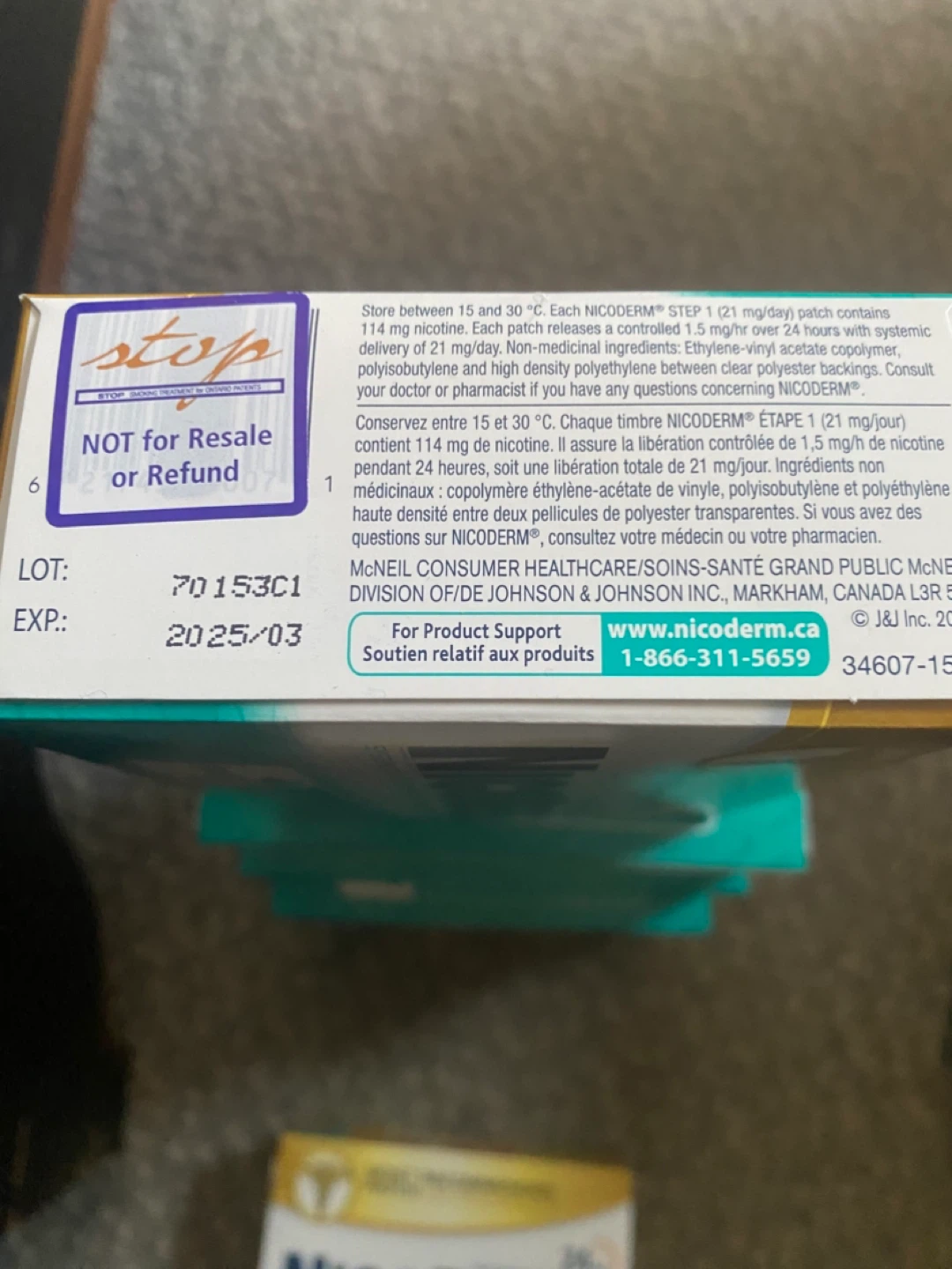 Nicoderm Step 1 Nicotine Transdermal System USP 21 mg Patches - photo 3