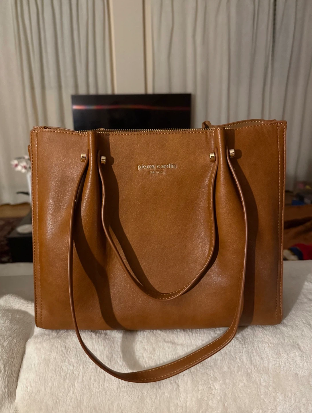 Pierre Cardin Brown Tote Bag