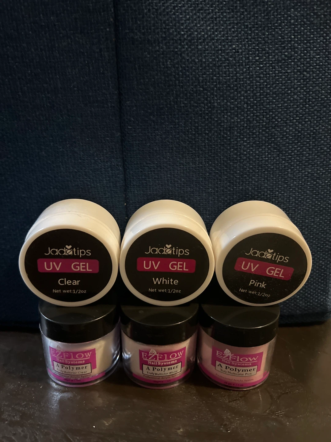 Jadetips UV Gel & EzFlow A Polymer Nail Products Set