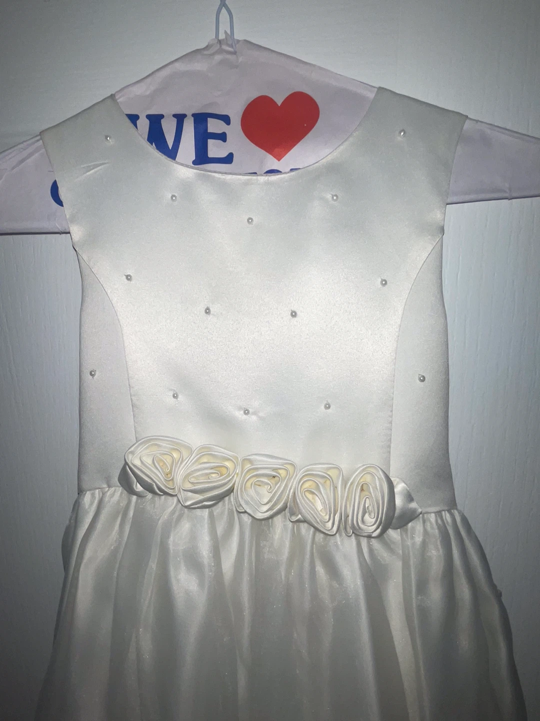 White Flower Girl Dress - Size 6 kids - photo 4