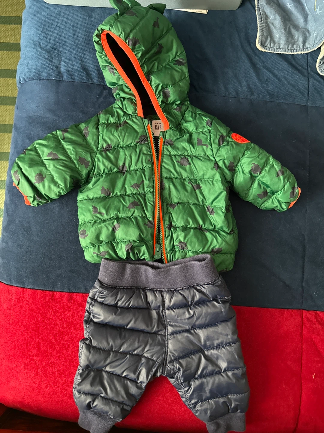 Baby Gap Dinosaur Puffer Jacket and Pants Set