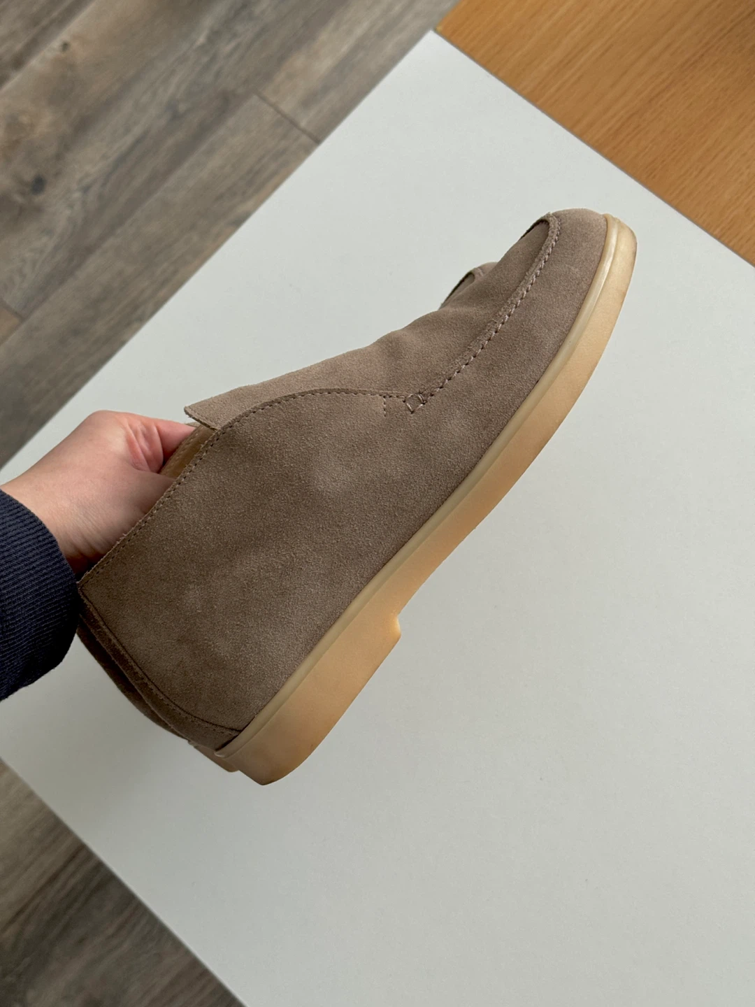 Genuine Suede Ankle Loafers - Size 38 - photo 5