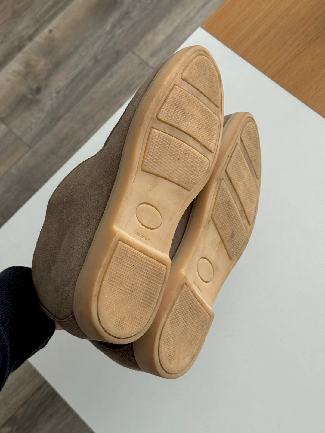 Genuine Suede Ankle Loafers - Size 38 - photo 4
