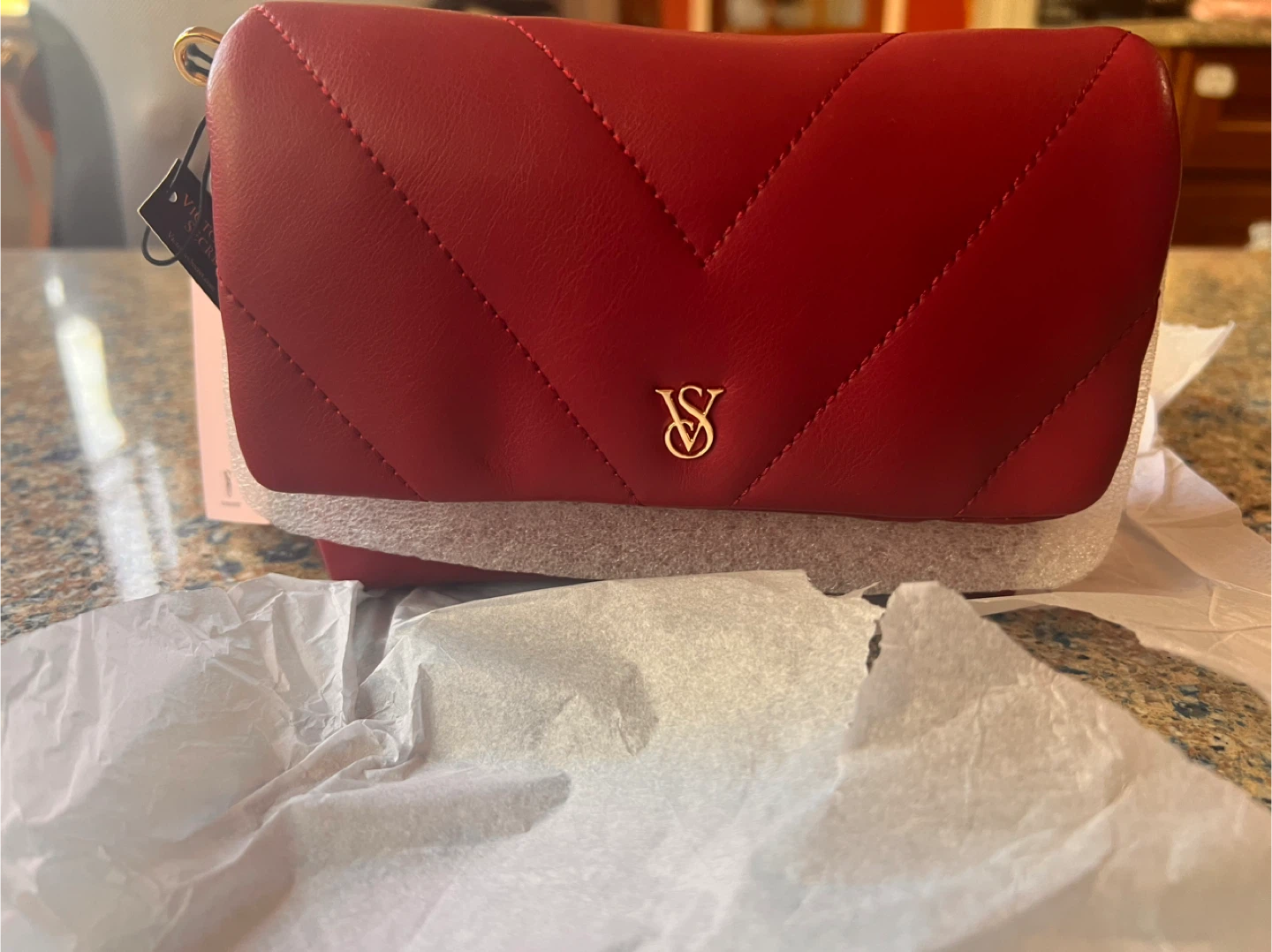 Victoria's Secret Red Quilted small bag