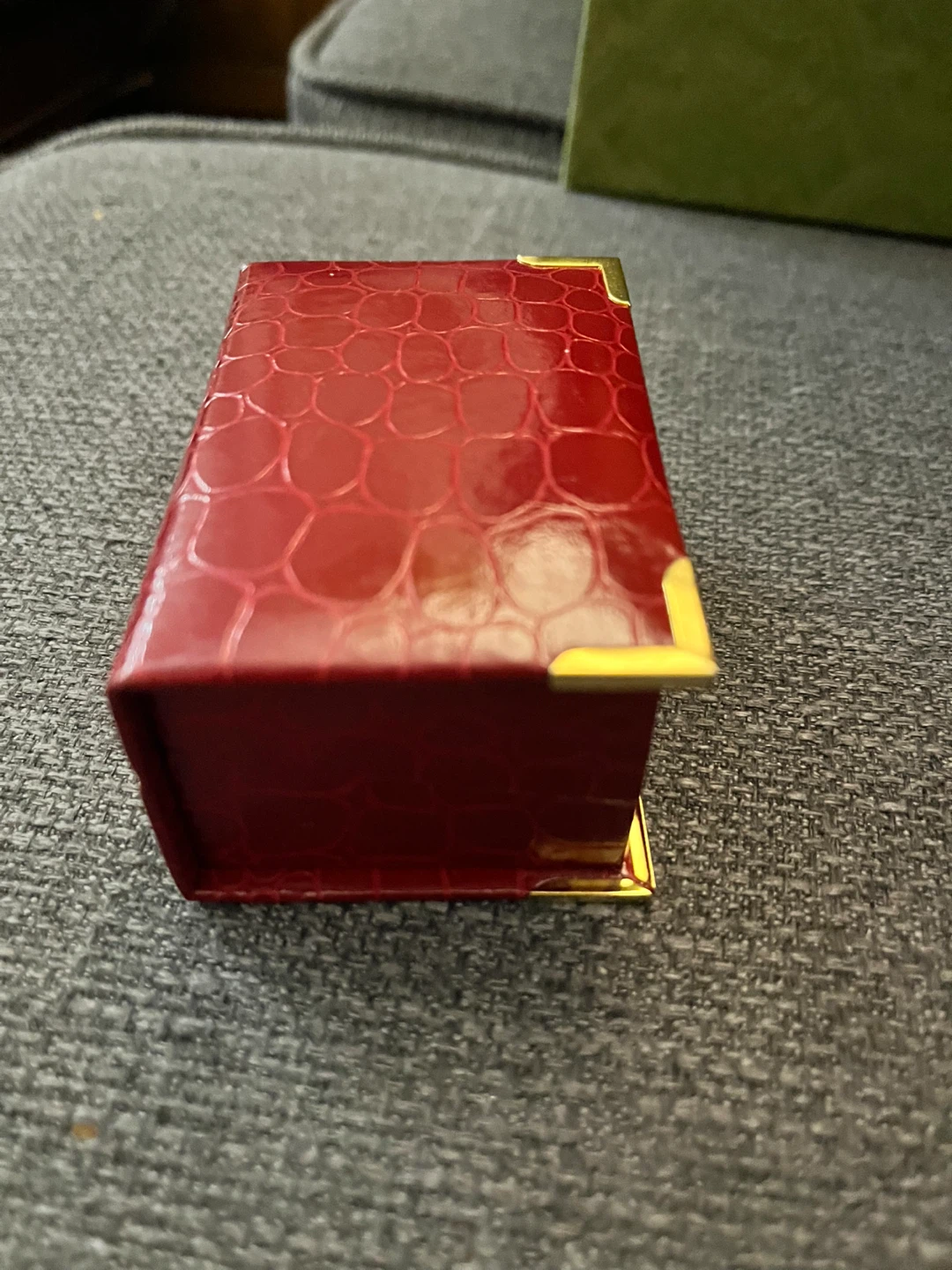 Red Crocodile Texture Jewellery Box 🌱 - photo 2