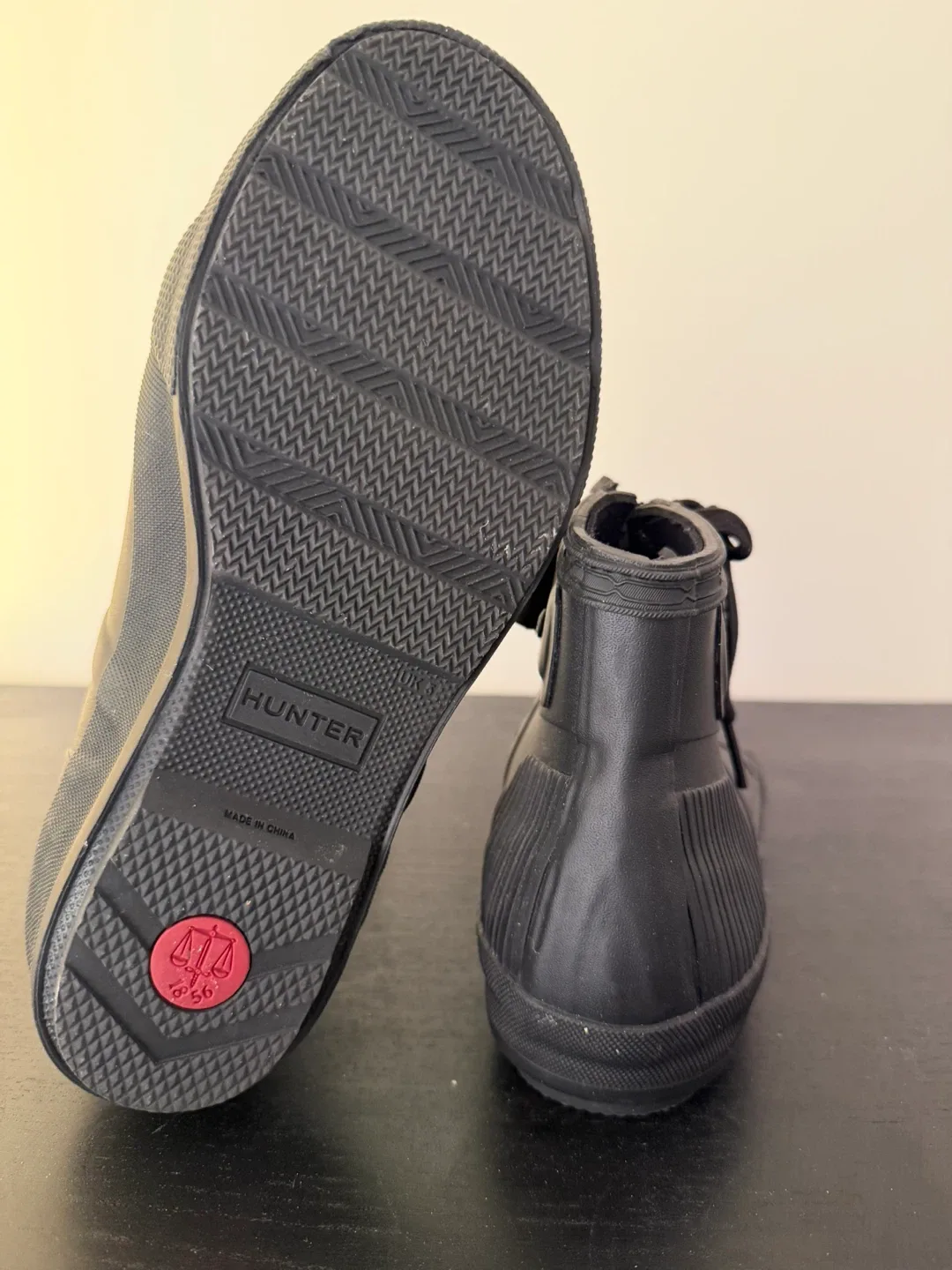 Hunter Black Rubber High-Top Sneakers - photo 3