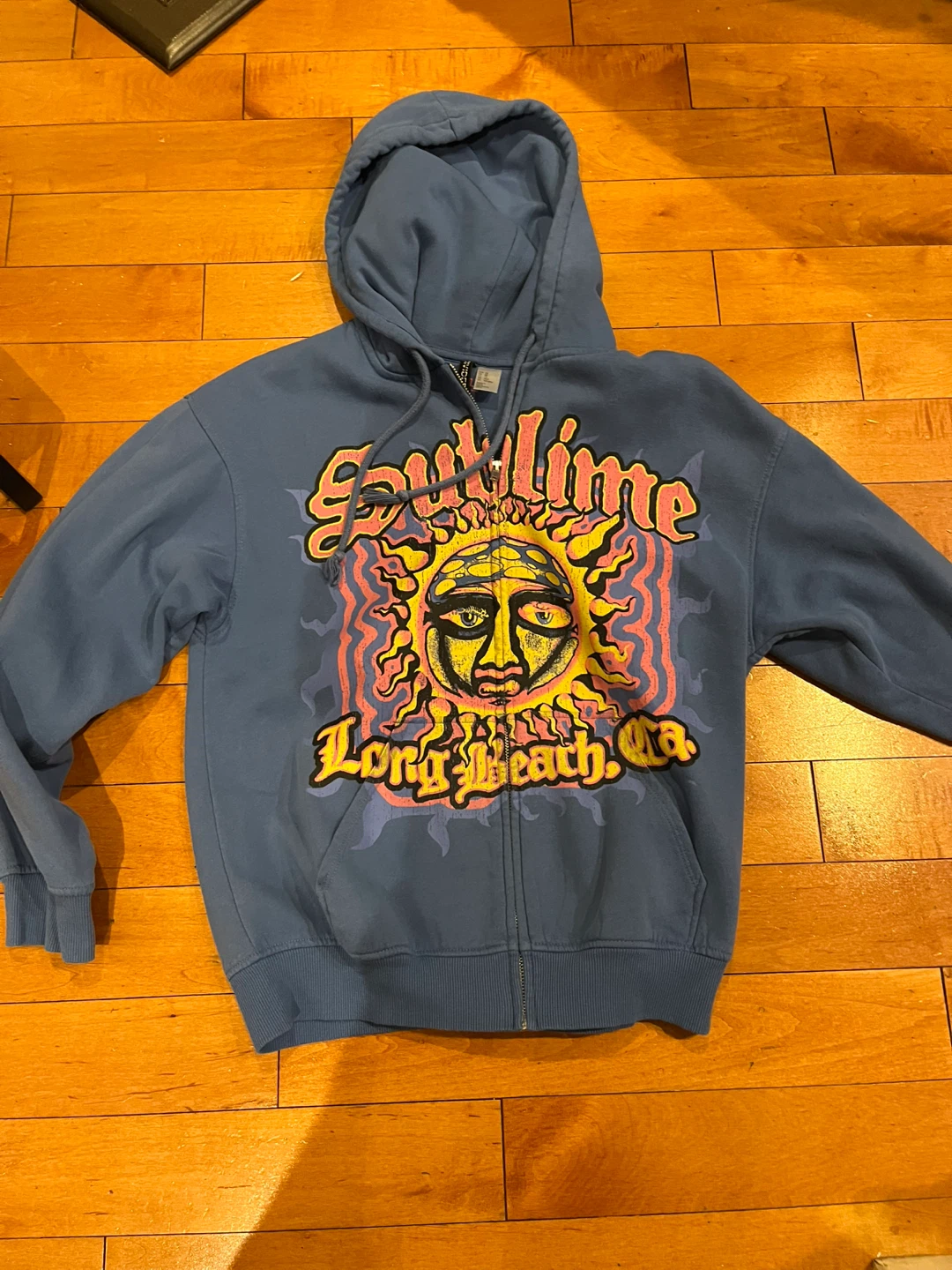 Sublime Long Beach CA Zip-Up Hoodie
