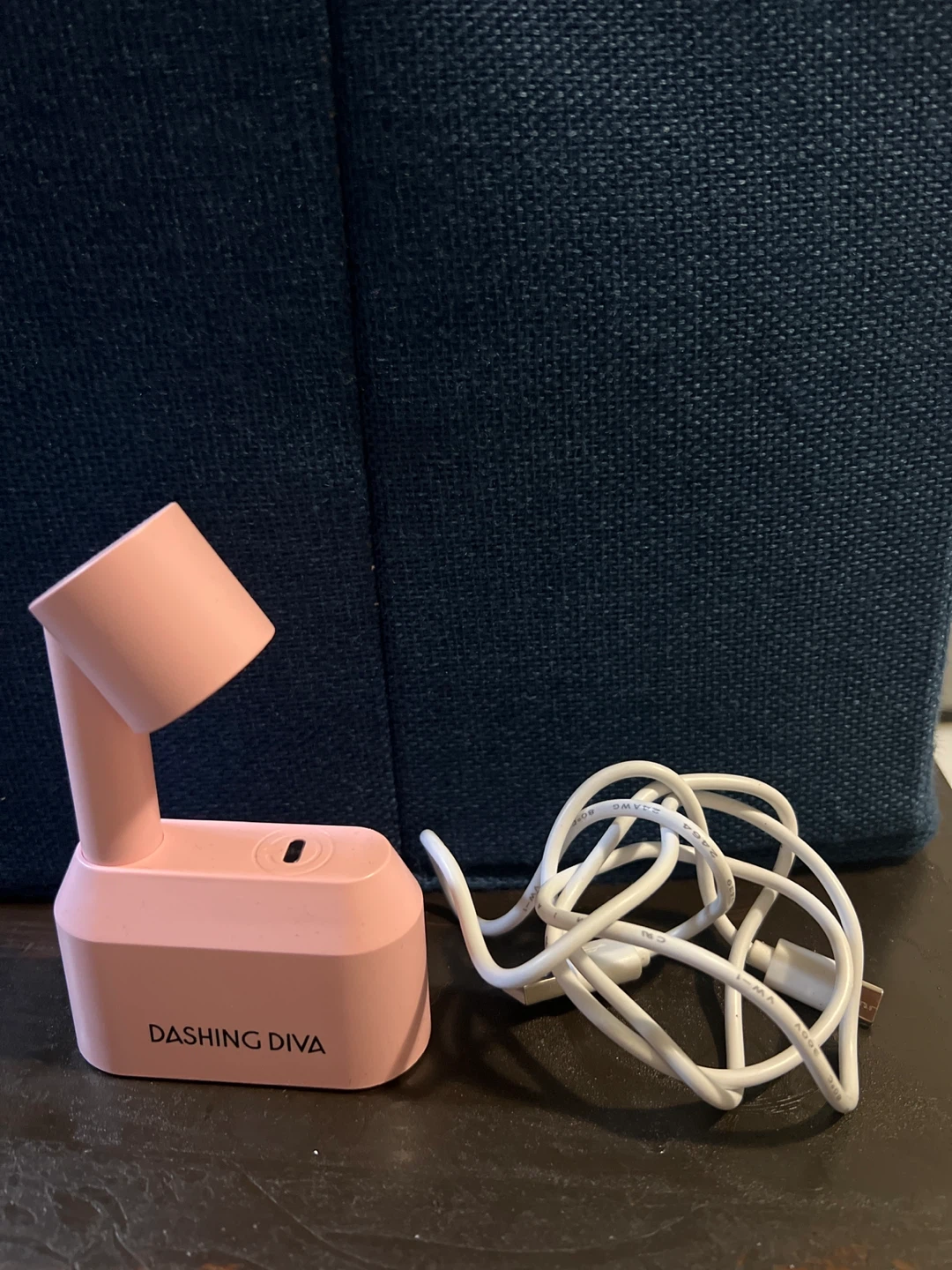 Dashing Diva Pink Portable LED Nail Lamp with USB Cable