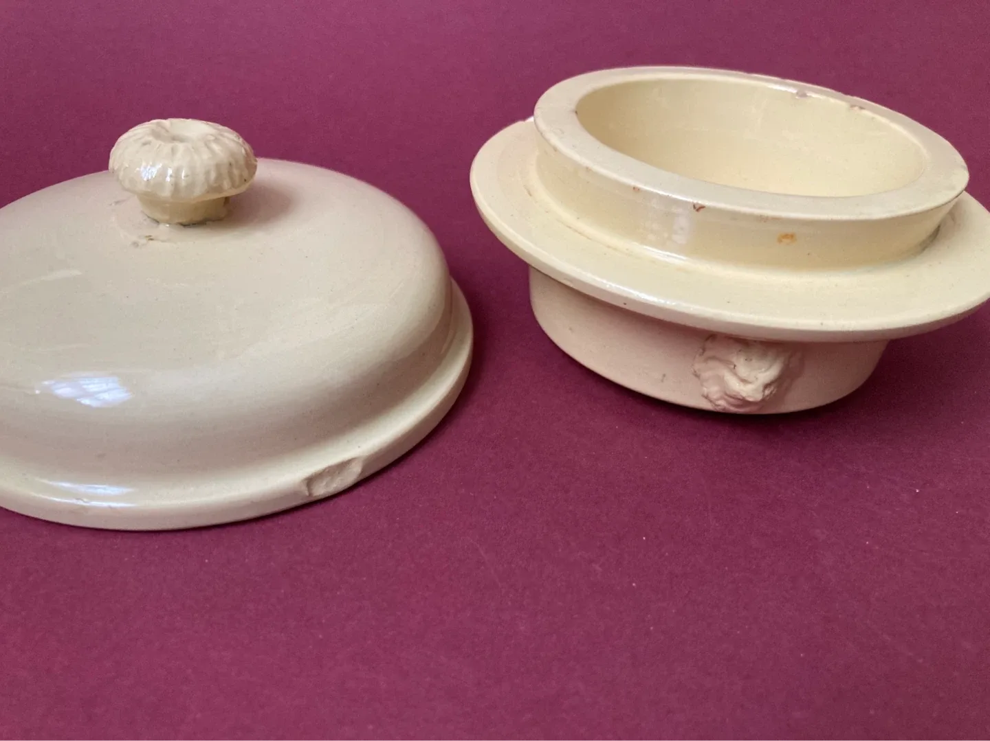 Antique French Foie Gras Lion Head Terrine - photo 2